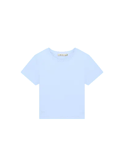 Pangaia Womens Cropped T-shirt—wildflower Blue