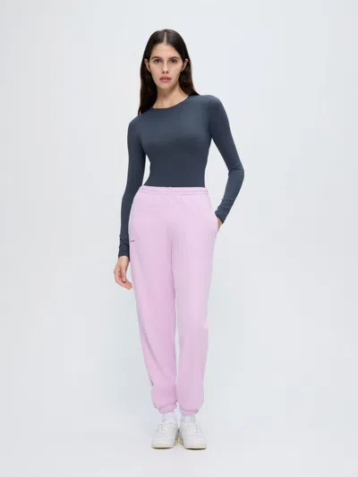 Pangaia Crocus Purple Cotton 365 Midweight Track Pants In Pink