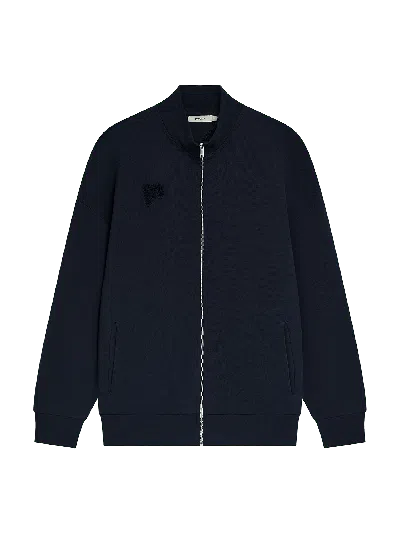 Pangaia Zip-up Sweatshirt In Blue