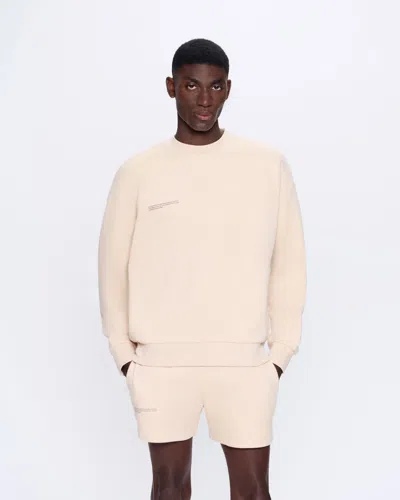 Pangaia Sand Beige Cotton 365 Midweight Sweatshirt In Neutral