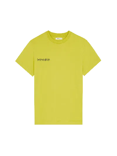 Pangaia Womens 365 Midweight T-shirt—auroral Olive In Yellow