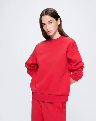 Pangaia 365 Cotton Sweatshirt In Red