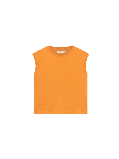 Pangaia Womens Sleeveless T-shirt—saffron Orange