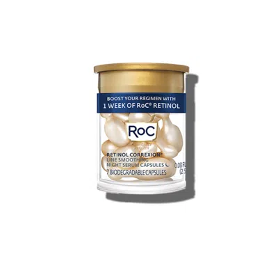 Roc Free Gift: Retinol Correxion Line Smoothing Night Serum Capsules Travel Size In White