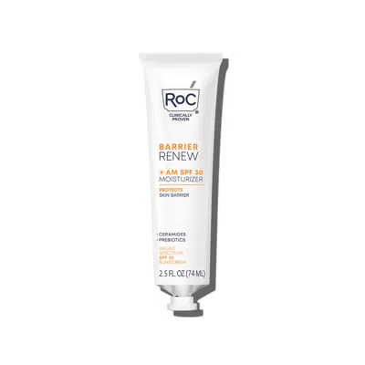 Roc Barrier Renew Am Moisturizer Spf 30 In White