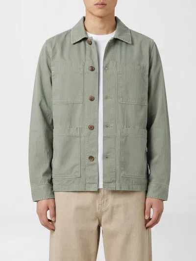Sebago Dorr Lightweight Herringbone Jacket In Green
