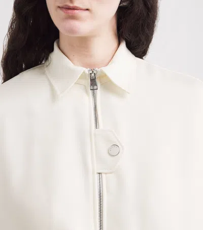 Kiton Wool-silk Jacket In White