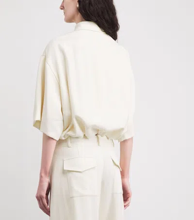 Kiton Wool-silk Jacket In White