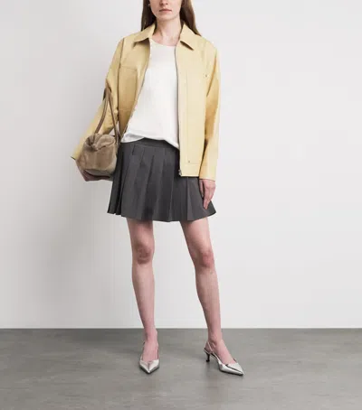 Maje Stretch-silk T-shirt In White