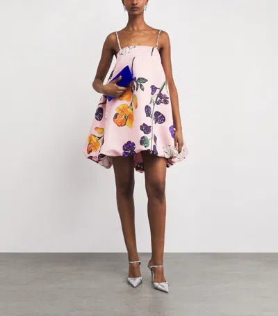 Leo Lin Patsy Embellished Puff Mini Dress In Pink