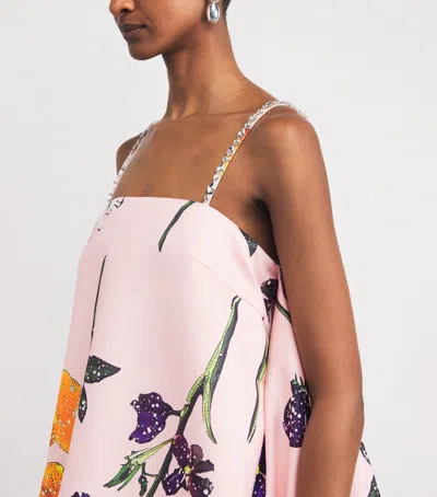 Leo Lin Patsy Embellished Puff Mini Dress In Pink