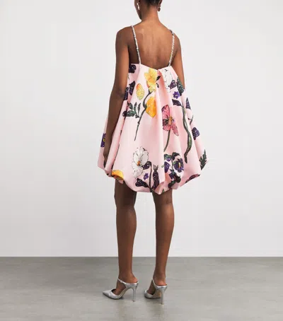 Leo Lin Patsy Embellished Puff Mini Dress In Pink