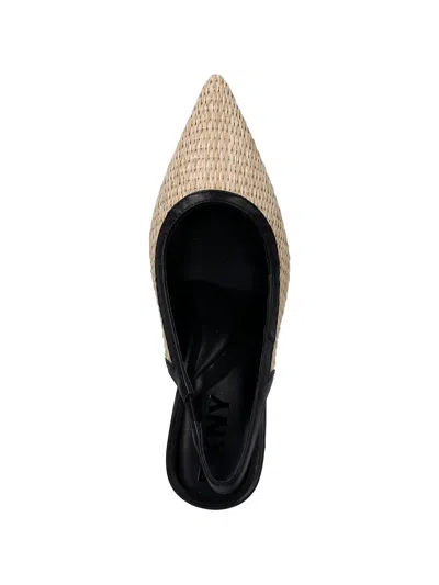 Dkny Woven Slingback Pumps In Neutral