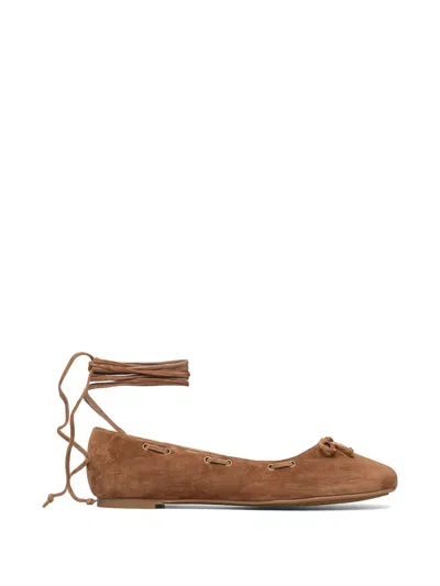 Michael Michael Kors Tie-ankle Ballet Flats In Multi