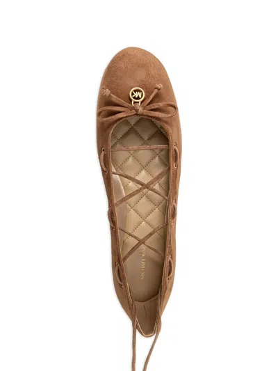 Michael Michael Kors Tie-ankle Ballet Flats In Multi