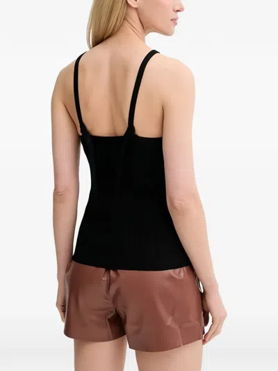 Samsoe & Samsoe Ribbed Tank Top In Black