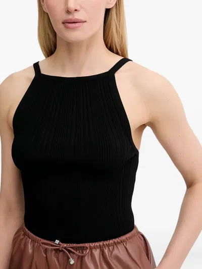 Samsoe & Samsoe Ribbed Tank Top In Black