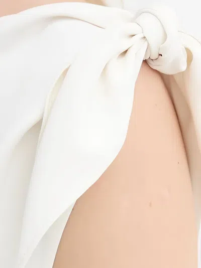 Samsoe & Samsoe Tie-shoulder Top In White