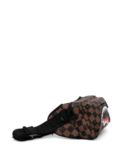 Sprayground Checkerboard Shark Belt Bag In Pattern