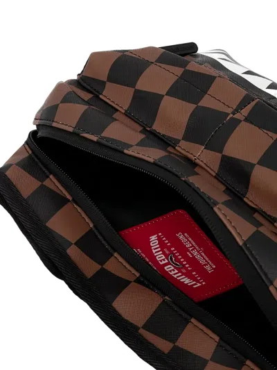 Sprayground Checkerboard Shark Belt Bag In Pattern