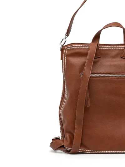 Desigual Medium Braided-trim Backpack In Red