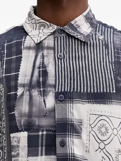 Desigual Patchwork-print Shirt In Multi