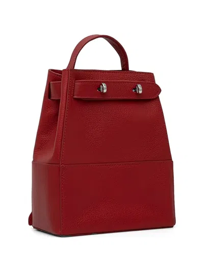 Silvian Heach Textured Top Handle Backpack In Red