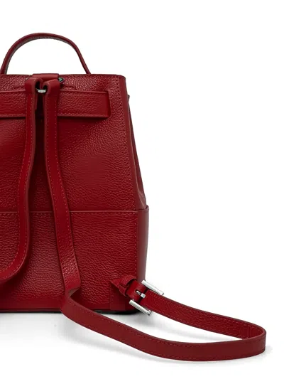 Silvian Heach Textured Top Handle Backpack In Red