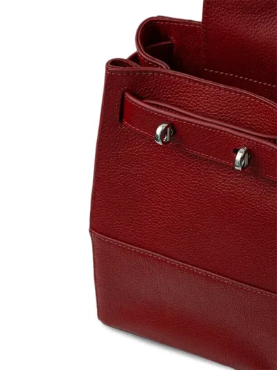 Silvian Heach Textured Top Handle Backpack In Red