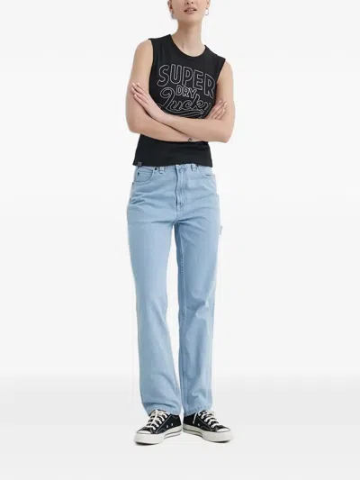 Dickies Five-pockets Cotton Jeans In Blue