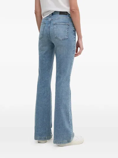 Dkny Flared Jeans In Blue