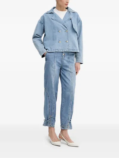 Gaudì Double-breasted Jacket In Blue