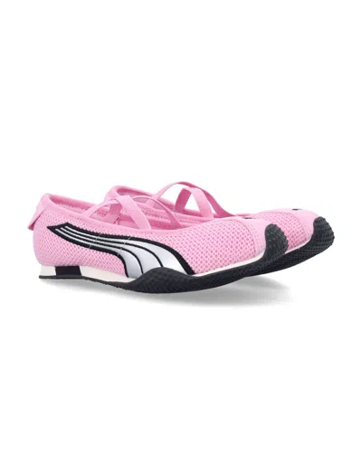 Puma H-street Cross-straps Ballet Sneakers In Pink