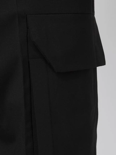 Shop Rick Owens Straight Trousers In Black