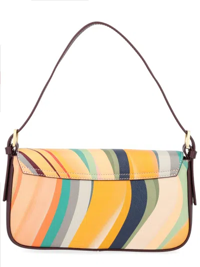 Paul Smith Swirl Leather Shoulder Bag In Multi