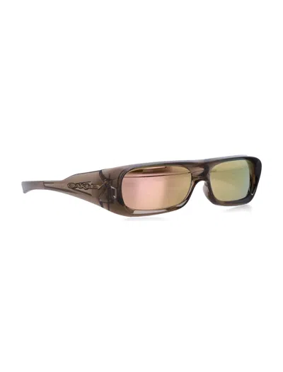 Oakley Rectangular Frame Sunglasses Colored Lenses In Brown