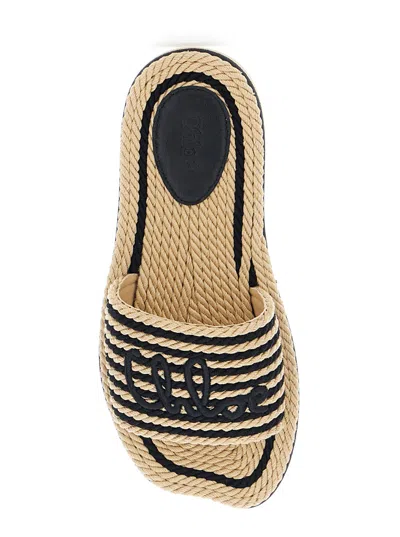 Chloé Sandals 19a With Shaped Straps In White Leather For Women In Multi