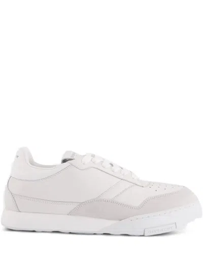 Givenchy White Calf Leather Bos Taurus Low Top Sneakers In Multi