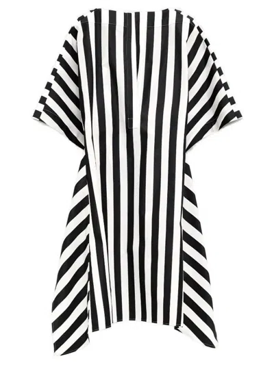 Jacquemus Womens Jacquard Medium Stripes Moisson Striped Cotton And Silk Tunic In Multi