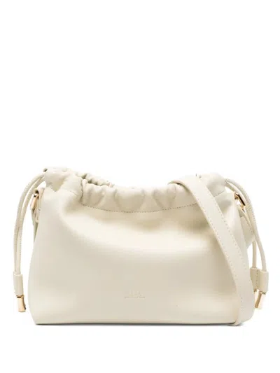 A.p.c. Mini Ninon Drawstring Shoulder Bag In Nude