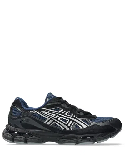 Asics Gel-nyc Mesh And Suede Sneakers In Blue