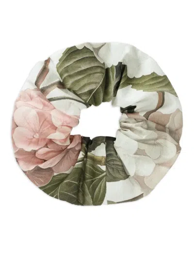 Dolce & Gabbana Hydrangea-print Poplin Scrunchie In Multi