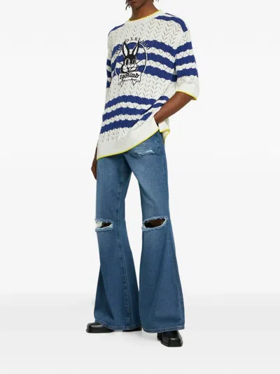 Egonlab Bunny Striped T-shirt In Multi