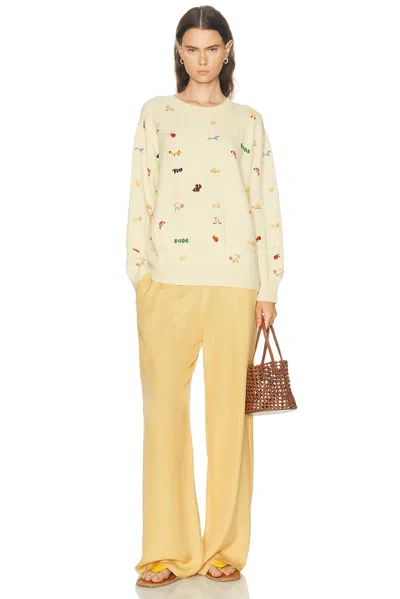 Bode Zoologist Sweater In Neutral