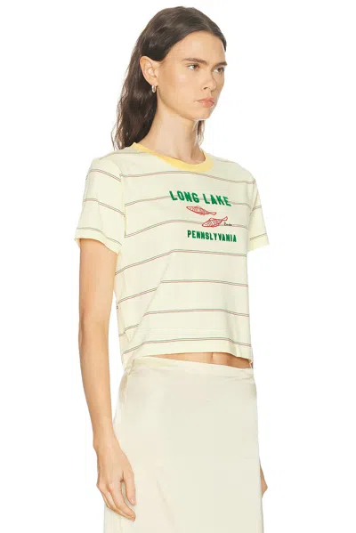 Bode Summertime Stripe Tee In Multi