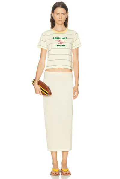 Bode Summertime Stripe Tee In Multi