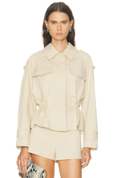 A.l.c Maeve Cotton Utility Jacket In Crema Dolce In Neutral