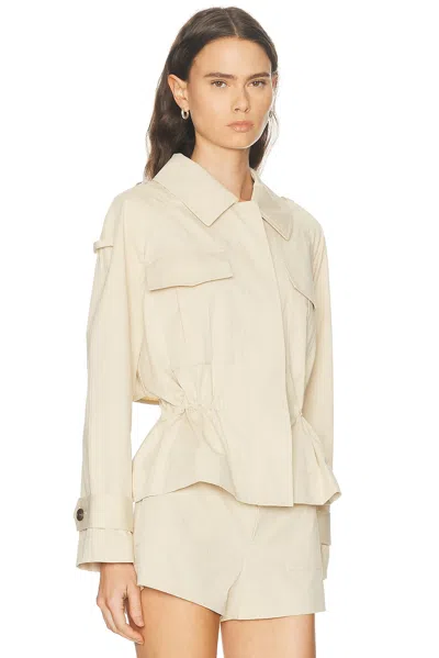 A.l.c Maeve Cotton Utility Jacket In Crema Dolce In Neutral