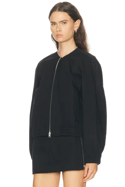 Alexander Wang Coaches Jacket With Continuous Loop Zipper In Black