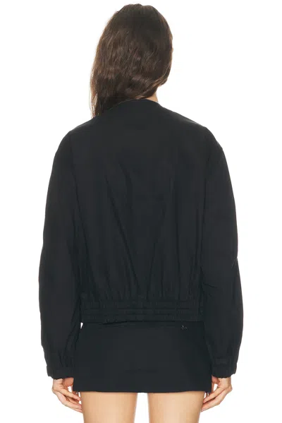 Alexander Wang Coaches Jacket With Continuous Loop Zipper In Black